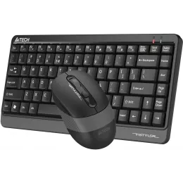 Клавиатура + мышь A4Tech Fstyler FG1110 клав:черный/серый мышь:черный/серый USB беспроводная Multimedia (FG1110 GREY)
