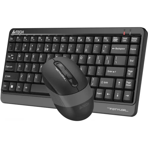 Клавиатура + мышь A4Tech Fstyler FG1110 клав:черный/серый мышь:черный/серый USB беспроводная Multimedia (FG1110 GREY)