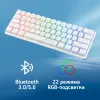 Клавиатура Оклик K763W механическая белый USB беспроводная BT/Radio Multimedia for gamer LED (1920562) кабель 1.5м