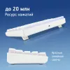Клавиатура Оклик K763W механическая белый USB беспроводная BT/Radio Multimedia for gamer LED (1920562) кабель 1.5м