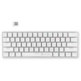 Клавиатура Оклик K763W механическая белый USB беспроводная BT/Radio Multimedia for gamer LED (1920562) кабель 1.5м