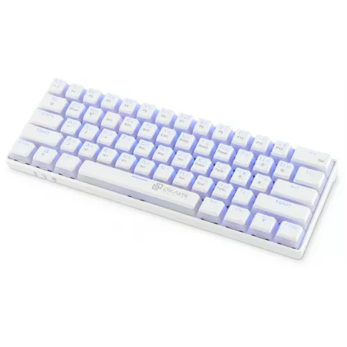 Клавиатура Оклик K763W механическая белый USB беспроводная BT/Radio Multimedia for gamer LED (1920562) кабель 1.5м