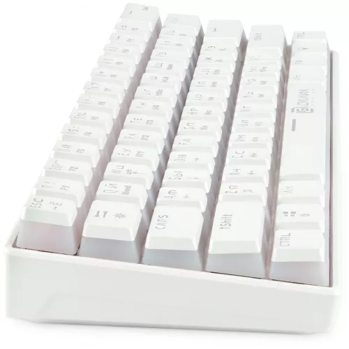 Клавиатура Оклик K763W механическая белый USB беспроводная BT/Radio Multimedia for gamer LED (1920562) кабель 1.5м