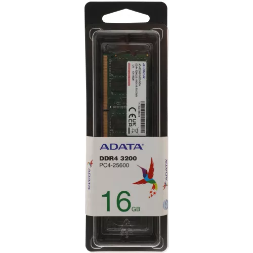 Память DDR4 16Gb 3200MHz A-Data AD4S320016G22-SGN RTL PC4-25600 CL22 SO-DIMM 260-pin 1.2В single rank Ret