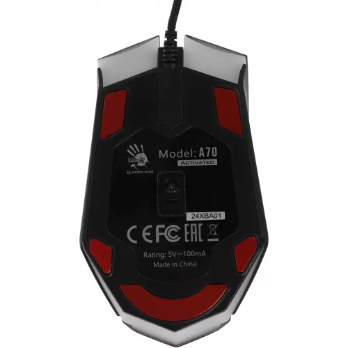 Мышь A4Tech Bloody A70A черный оптическая 6200dpi USB 7but (A70 ACTIVATED)