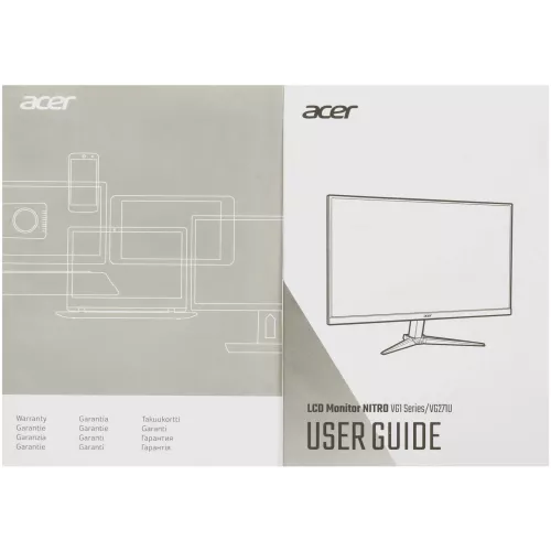 Монитор Acer 27" VG271UM3BMIIPX черный IPS LED 1ms 16:9 HDMI M/M матовая 250cd 178гр/178гр 2560x1440 180Hz FreeSync Premium DP 2K 4.9кг