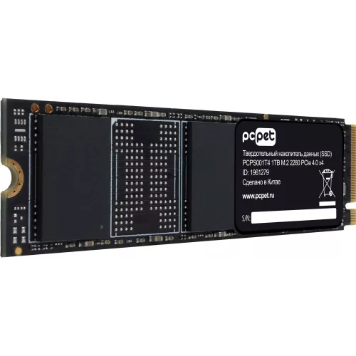 Накопитель SSD PC Pet PCIe 4.0 x4 1TB PCPS001T4 M.2 2280 OEM