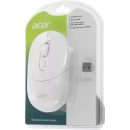 Мышь Acer OMR301 белый оптическая 1600dpi беспров. BT/Radio USB 4but (ZL.MCECC.01U)