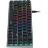 Клавиатура Acer OKW302 механическая серебристый USB Multimedia for gamer для ноутбука LED (ZL.KBDCC.01C) кабель 1.8м