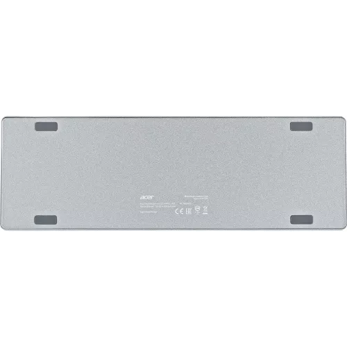 Клавиатура Acer OKW302 механическая серебристый USB Multimedia for gamer для ноутбука LED (ZL.KBDCC.01C) кабель 1.8м