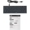 Клавиатура Acer OKW302 механическая серебристый USB Multimedia for gamer для ноутбука LED (ZL.KBDCC.01C) кабель 1.8м