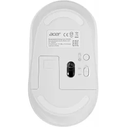 Мышь Acer OMR308 белый оптическая 1600dpi беспров. BT/Radio USB 4but (ZL.MCECC.023)