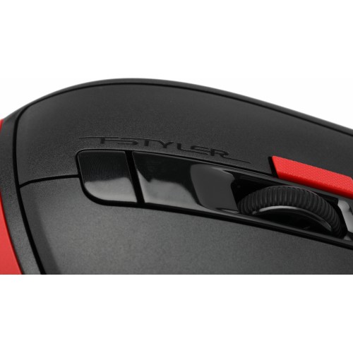 Мышь A4Tech Fstyler FM45S Air красный/черный оптическая 2400dpi silent USB 7but (FM45S AIR USB (SPORTS RED))