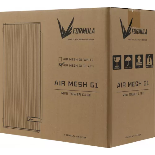 Корпус Formula Air Mesh G1 черный без БП mATX 1x80mm 2xUSB2.0 audio