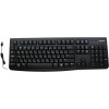 Клавиатура Logitech K120 черный USB (920-002583) кабель 1.5м