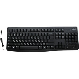 Клавиатура Logitech K120 черный USB (920-002583) кабель 1.5м