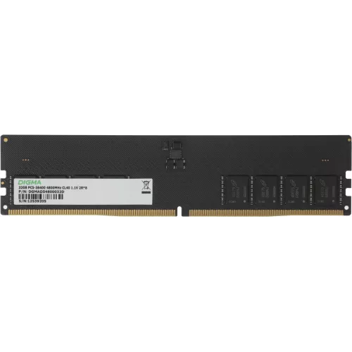 Память DDR5 32GB 4800MHz Digma DGMAD54800032D RTL PC5-38400 CL40 DIMM 288-pin 1.1В dual rank Ret