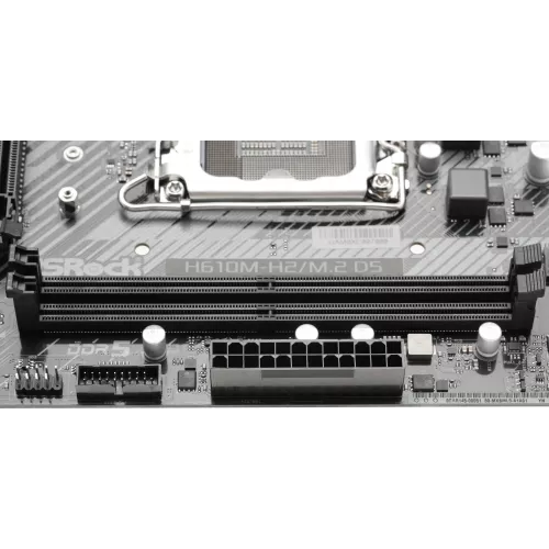 Материнская плата Asrock H610M-H2/M.2 D5 Soc-1700 Intel H610 2xDDR5 mATX AC`97 8ch(7.1) GbLAN+HDMI