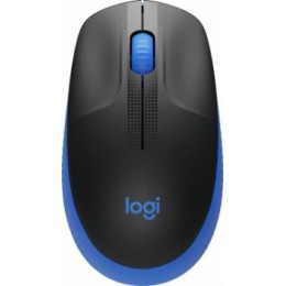 Мышь Logitech M190 черный/синий оптическая 1000dpi беспров. USB 2but (910-005914)