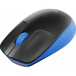 Мышь Logitech M190 черный/синий оптическая 1000dpi беспров. USB 2but (910-005914)