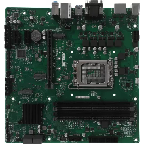 Материнская плата Asus PRO B760M-C-CSM Soc-1700 Intel B760 4xDDR5 mATX AC`97 8ch(7.1) GbLAN RAID+VGA+HDMI+DP