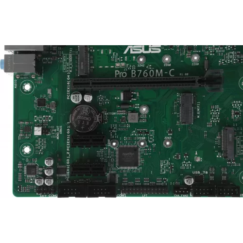 Материнская плата Asus PRO B760M-C-CSM Soc-1700 Intel B760 4xDDR5 mATX AC`97 8ch(7.1) GbLAN RAID+VGA+HDMI+DP