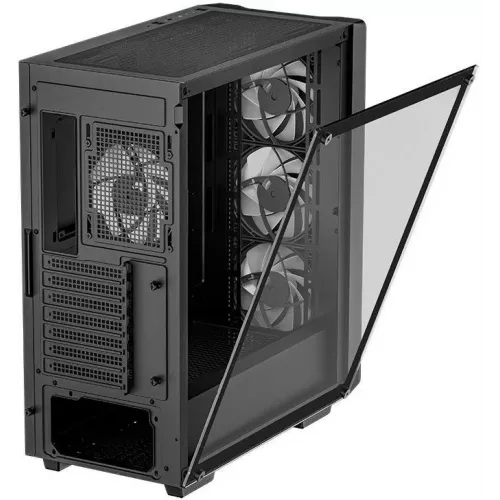 Корпус Deepcool CC560 V2 черный без БП ATX 4x120mm 5x140mm 1xUSB2.0 audio bott PSU