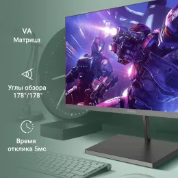 Монитор Digma 23.8" Progress 24A501F черный VA LED 16:9 HDMI матовая 250cd 178гр/178гр 1920x1080 100Hz FreeSync VGA FHD 3кг