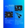 Вентилятор для корпуса ID-Cooling TF-12025-Pro 120х120x25 черный 4-pin 35.2дБ (TF-12025-PRO BLACK) Ret