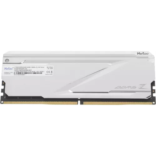Память DDR5 2x16GB 6200MHz Netac NTZED5P62DP-32S Z RGB RTL Gaming PC5-49600 CL32 DIMM 288-pin 1.35В с радиатором Ret