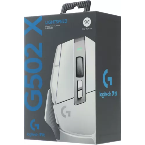 Мышь Logitech G502 X Lightspeed белый оптическая 25600dpi беспров. USB 13but (910-006228)