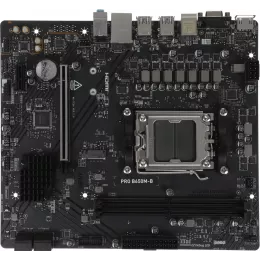 Материнская плата MSI PRO B650M-B Socket AM5 AMD B650 2xDDR5 mATX AC`97 8ch(7.1) 2.5Gg RAID+VGA+HDMI