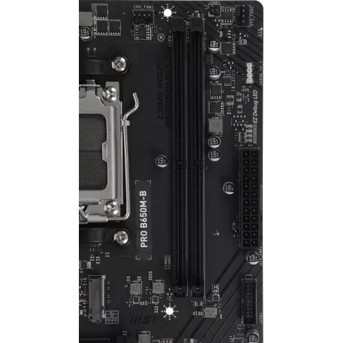 Материнская плата MSI PRO B650M-B Socket AM5 AMD B650 2xDDR5 mATX AC`97 8ch(7.1) 2.5Gg RAID+VGA+HDMI