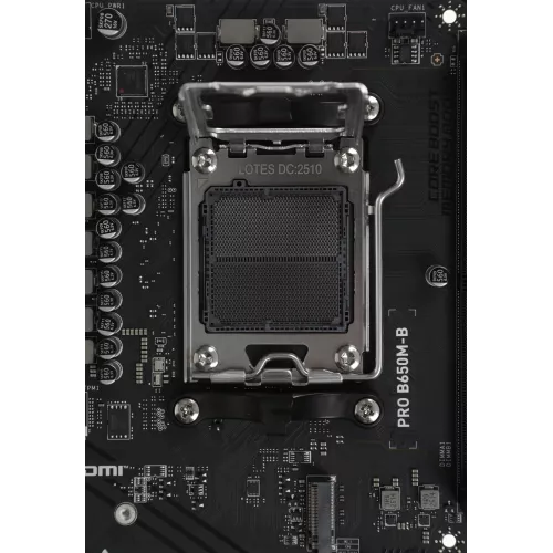 Материнская плата MSI PRO B650M-B Socket AM5 AMD B650 2xDDR5 mATX AC`97 8ch(7.1) 2.5Gg RAID+VGA+HDMI
