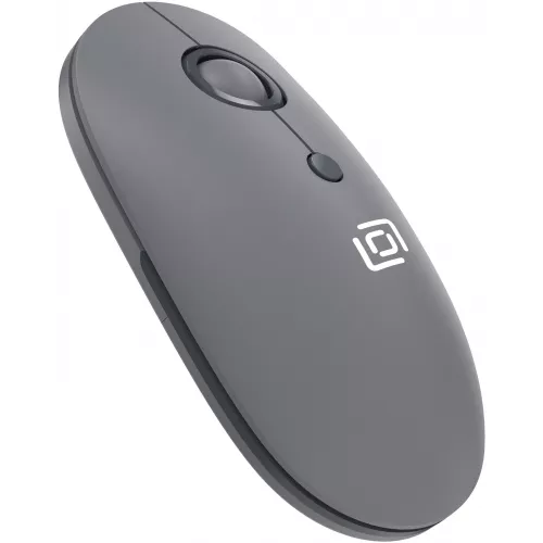 Мышь Оклик 408MW графитовый оптическая 1600dpi silent беспров. USB для ноутбука 4but (2007533)