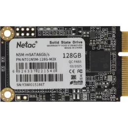 Накопитель SSD Netac SATA-III 128GB NT01N5M-128G-M3X N5M mSATA