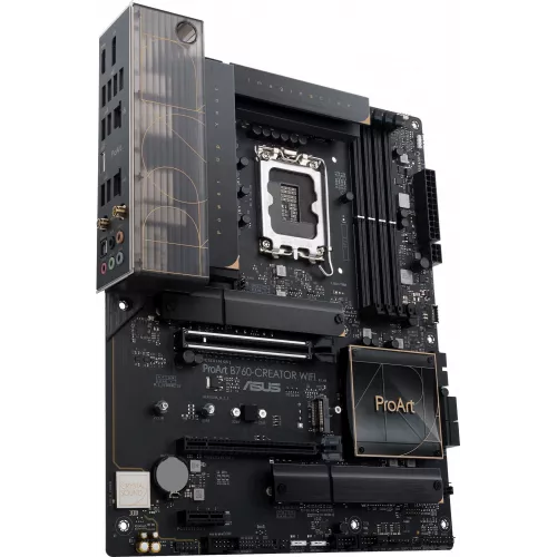 Материнская плата Asus PROART B760-CREATOR WIFI Soc-1700 Intel B760 4xDDR5 ATX AC`97 8ch(7.1) 1 x 2.5Gigabit + Gigabit Ethernet RAID+HDMI+DP