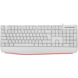 Клавиатура Defender HB-546 белый USB (подставка для запястий) (45547) кабель 1.8м