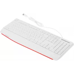 Клавиатура Defender HB-546 белый USB (подставка для запястий) (45547) кабель 1.8м