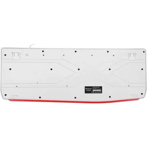 Клавиатура Defender HB-546 белый USB (подставка для запястий) (45547) кабель 1.8м