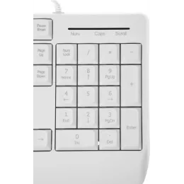 Клавиатура Defender HB-546 белый USB (подставка для запястий) (45547) кабель 1.8м