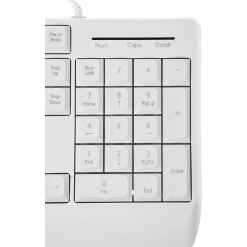 Клавиатура Defender HB-546 белый USB (подставка для запястий) (45547) кабель 1.8м