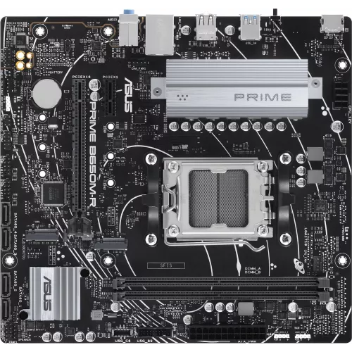Материнская плата Asus PRIME B650M-R Socket AM5 AMD B650 2xDDR5 mATX AC`97 8ch(7.1) 2.5Gg RAID+HDMI