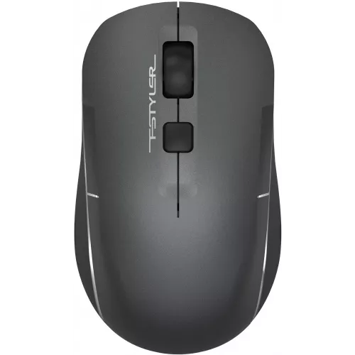 Мышь A4Tech Fstyler FB26CS Air2 серый/черный оптическая 2000dpi silent беспров. BT/Radio USB для ноутбука 4but (FB26CS AIR2 SMOKY GREY)