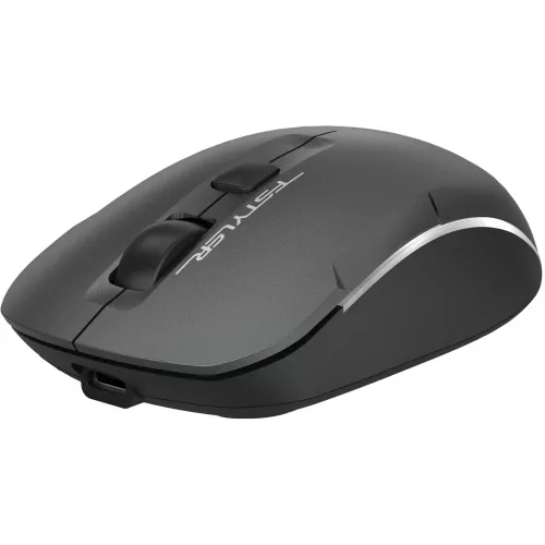 Мышь A4Tech Fstyler FB26CS Air2 серый/черный оптическая 2000dpi silent беспров. BT/Radio USB для ноутбука 4but (FB26CS AIR2 SMOKY GREY)