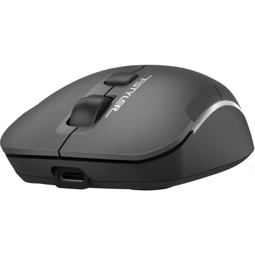 Мышь A4Tech Fstyler FB26CS Air2 серый/черный оптическая 2000dpi silent беспров. BT/Radio USB для ноутбука 4but (FB26CS AIR2 SMOKY GREY)