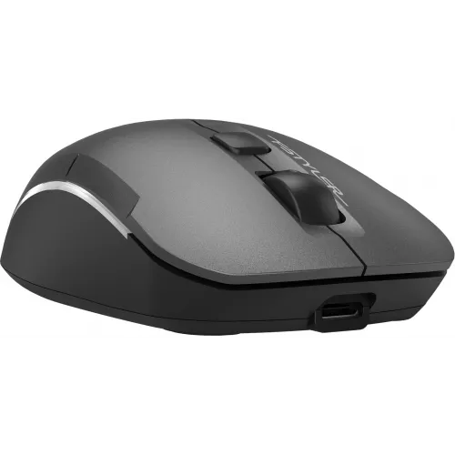 Мышь A4Tech Fstyler FB26CS Air2 серый/черный оптическая 2000dpi silent беспров. BT/Radio USB для ноутбука 4but (FB26CS AIR2 SMOKY GREY)