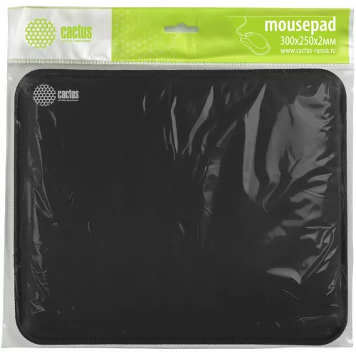 Коврик для мыши Cactus Black черный 300x250x3мм (CS-MPC-D01M)