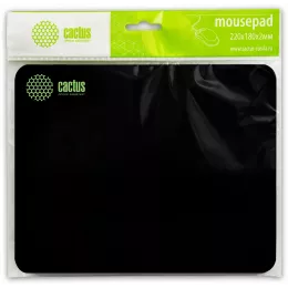 Коврик для мыши Cactus Black черный 220x180x2мм (CS-MPC-P01XS)