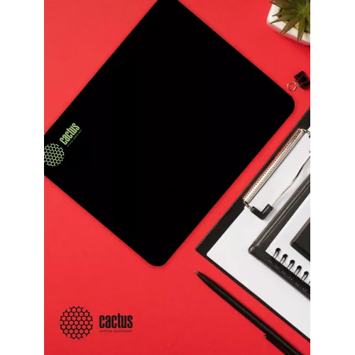 Коврик для мыши Cactus Black черный 220x180x2мм (CS-MPC-P01XS)